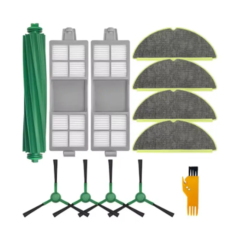 

【ESSENTIALS】12 шт. для Irobot Roomba 205, запасные части, основная и боковые щетки, фильтр Hepa, аксессуары для швабры