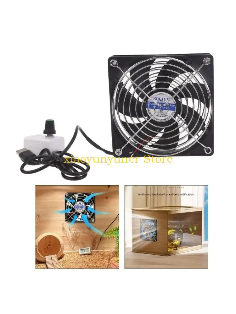 

P9JB 120-мм корпусной вентилятор с питанием от USB 5 В 2000PRM Охлаждающий вентилятор для игрового ПК с кабелем переключателей