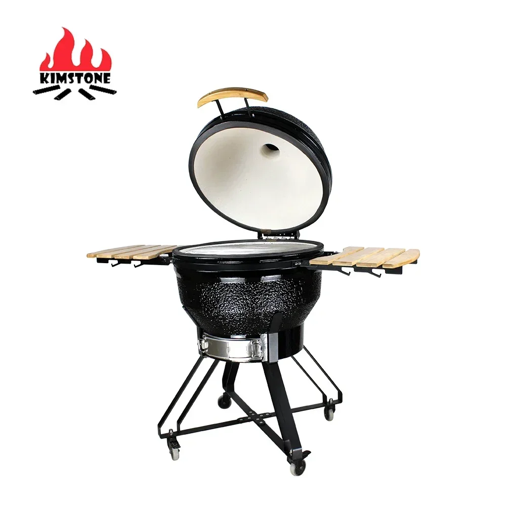 KIMSTONE  Hot Seller 26 Inch High Temperature Resistance Ceramic Kamado Grill For Camping Cooking