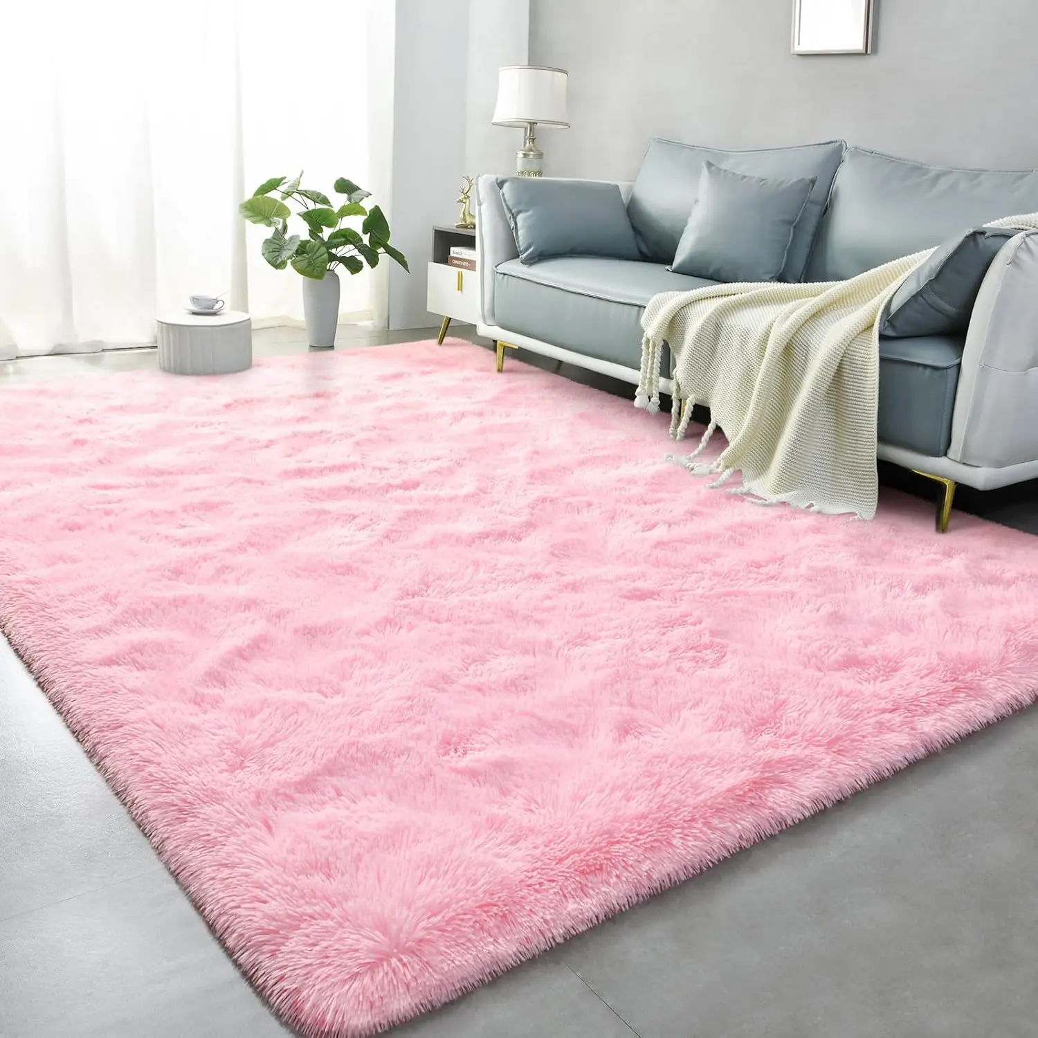 

NOAHAS Large Carpet for Living Room Decor Rugs Fluffy Thick Plush Carpet For Bedroom Large Area Rug Crawling Mat For Baby Kids