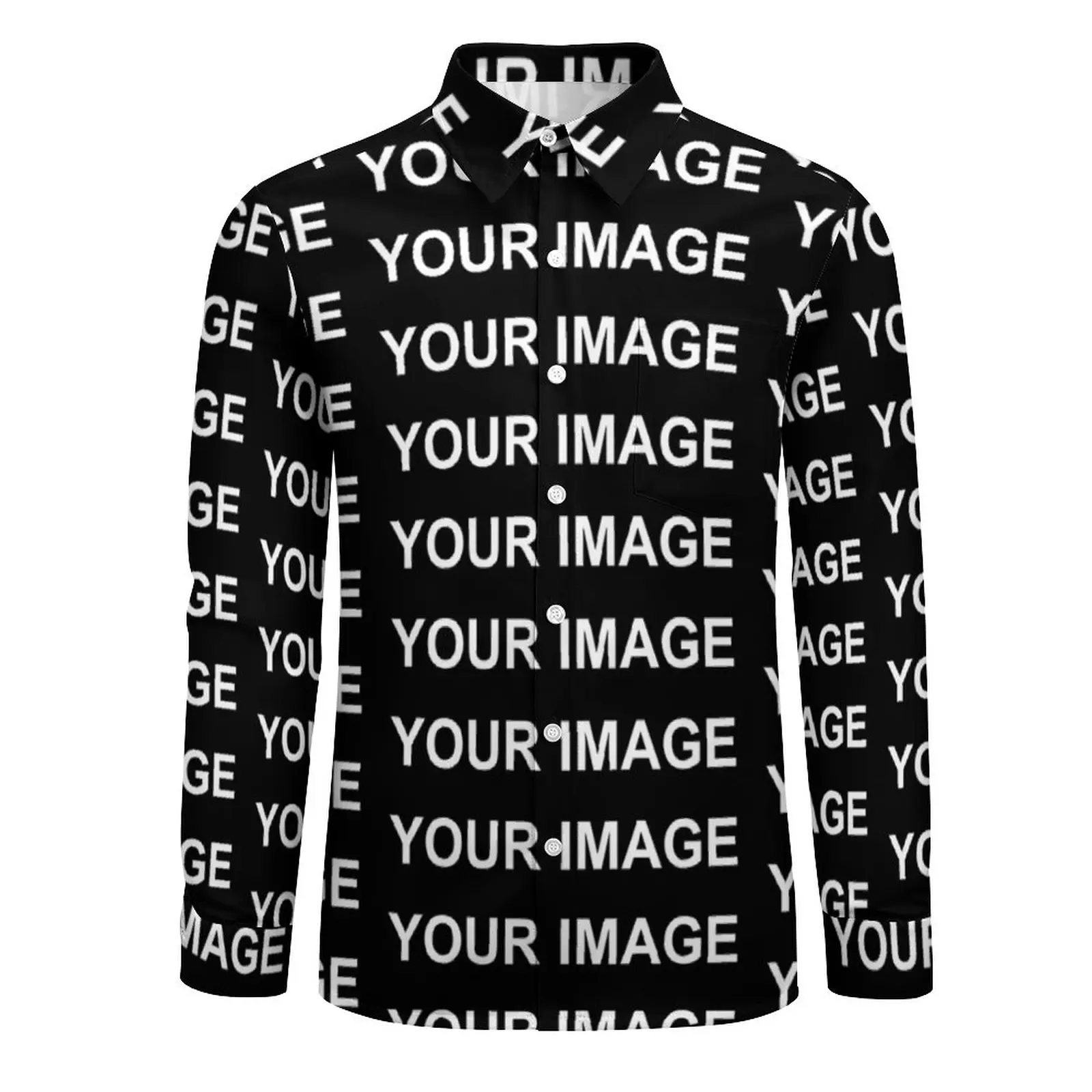 Your Image Customized Harajuku Casual Shirt Custom Made Design Shirt Spring Trending Blouses Long Sleeve Custom Oversized Tops