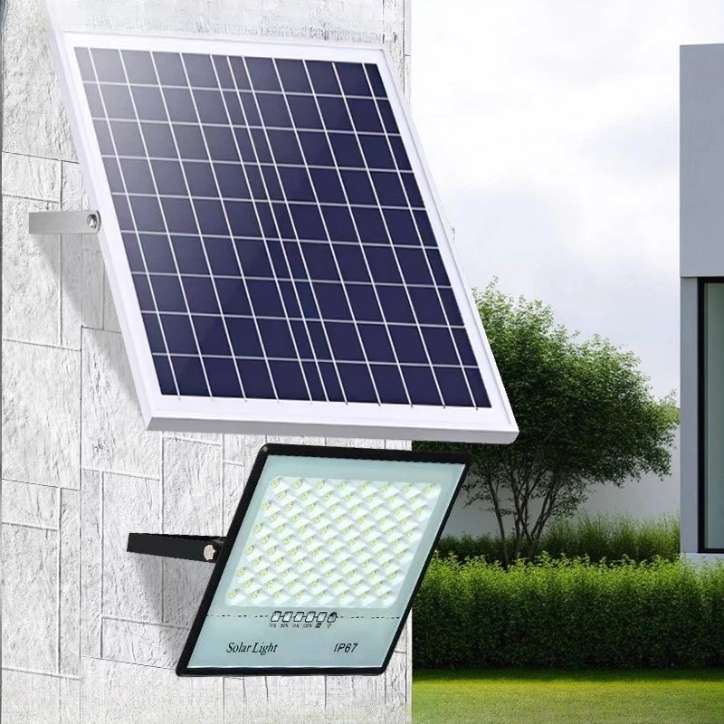 

100W 200W 300W Solar Flood Light Outdoor IP67 Waterproof LED Spotlight for Garden Yard Wall Building