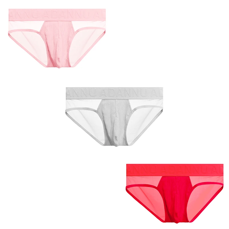 

CMENIN, 3 шт., мужские трусы, прозрачная сетка, дышащее мужское нижнее белье, большая сумка с промежностью, мужские трусы-бикини, ультратонкие сексуальные трусики