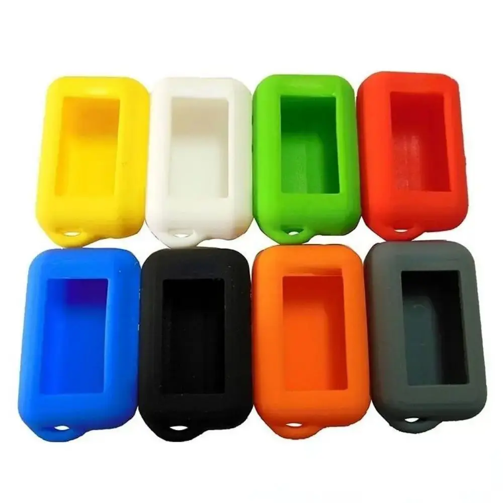 Silicone resin car key box Starline A93 A63 Russian version two-way car alarm LCD remote key sleeve