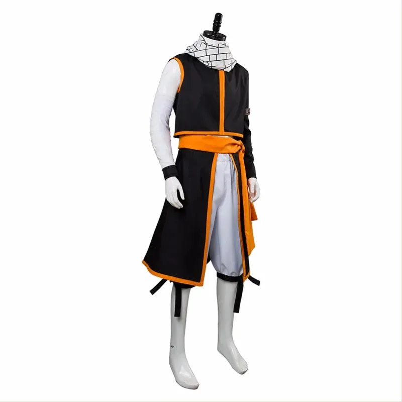 Qq34SingXeng Anime Etherious Natsu Dragneel Kostum Cosplay Syal Setelan Seragam Halloween Sesuai Pesanan