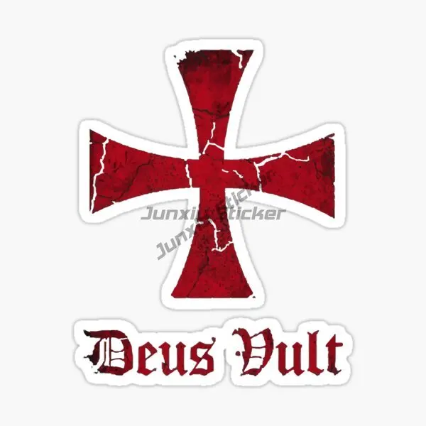 Knights Templar Cross Interesting Car Stickers Decal Souvenir Vinyl Car Decal Decoration Laptop Decor 6