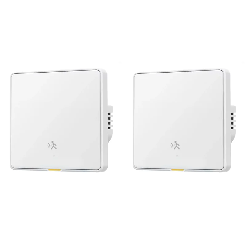 ABKQ-2X Tuya Zigbee 3,0 выключатель света с радарным 6 м датчиком сигнализации обнаружения движения человека не требуется нейтральный провод переключатель белый