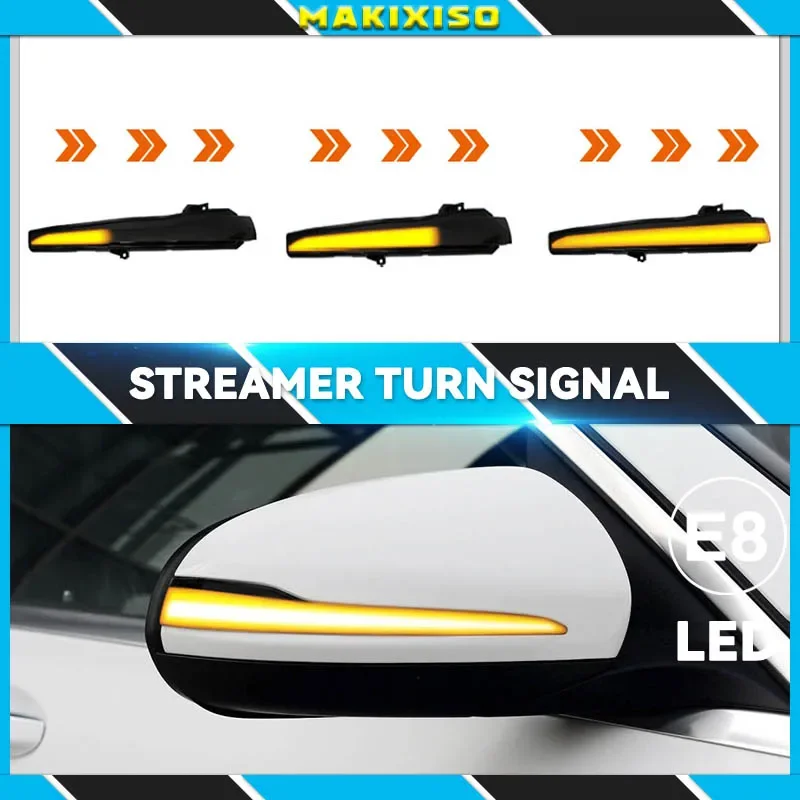 

2pcs Dynamic Blinker for Mercedes Benz C E S GLC W205 X253 W213 W222 V Class W447 LED Turn Signal Light Side Mirror Indicator