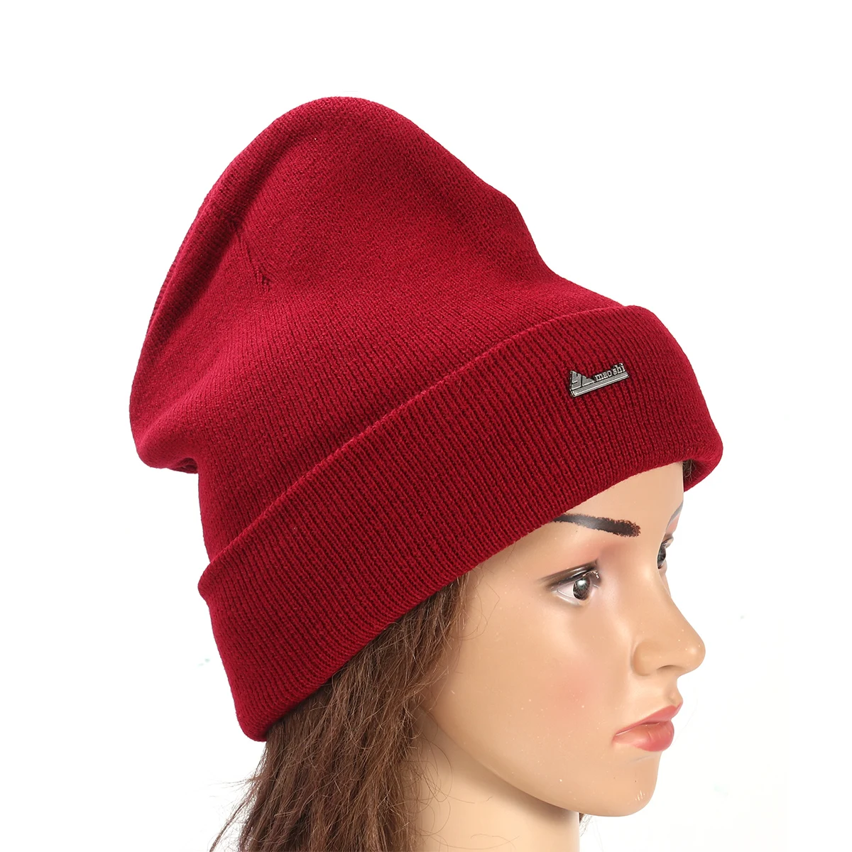 

Fleece Ski Hat One Size Fits Universal Polar Double Knit Unisex Red