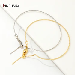 18K Gold Plated Brass Batch Flower Line Bracelet Adjustable Beaded Universal Bracelet DIY Handmade Bracelet Making Accessories