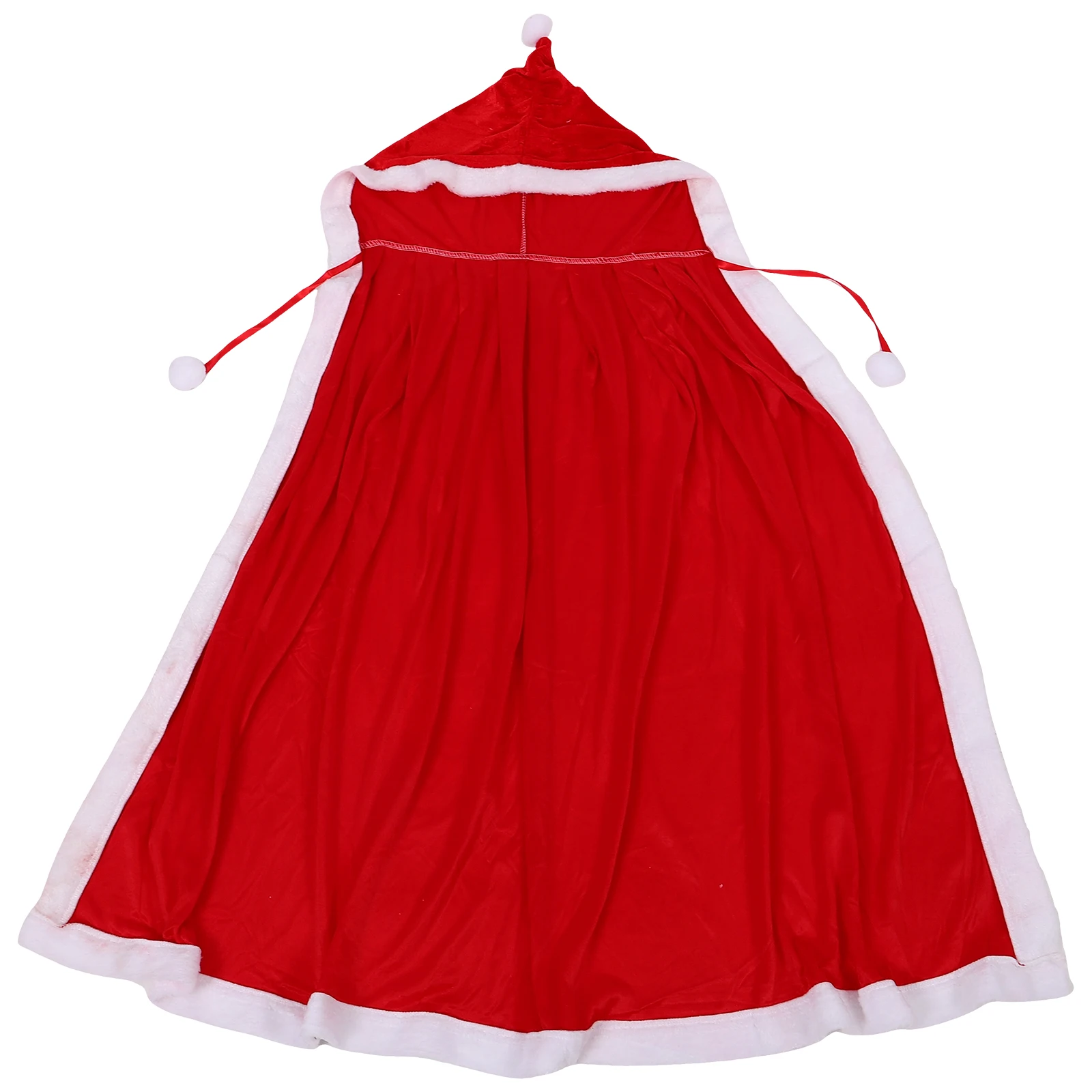

Christmas Hooded Fabric Warm Party Performance Cape Christmas Cosplay Cape Santa Claus Costume Cosplay Dance Role Play Wear