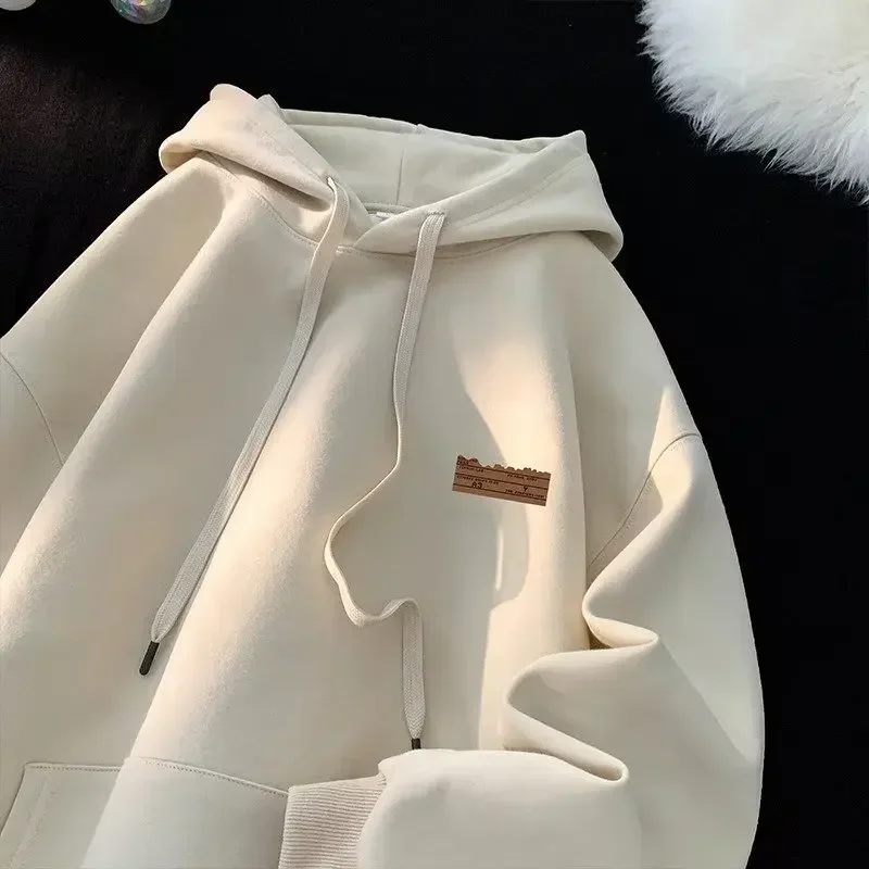 Autumn Winter Solid Hoodie Women Harajuku Loose Hooded Sweatshirt Korean Fashion Hoodies Pullovers Y2k Streetwear