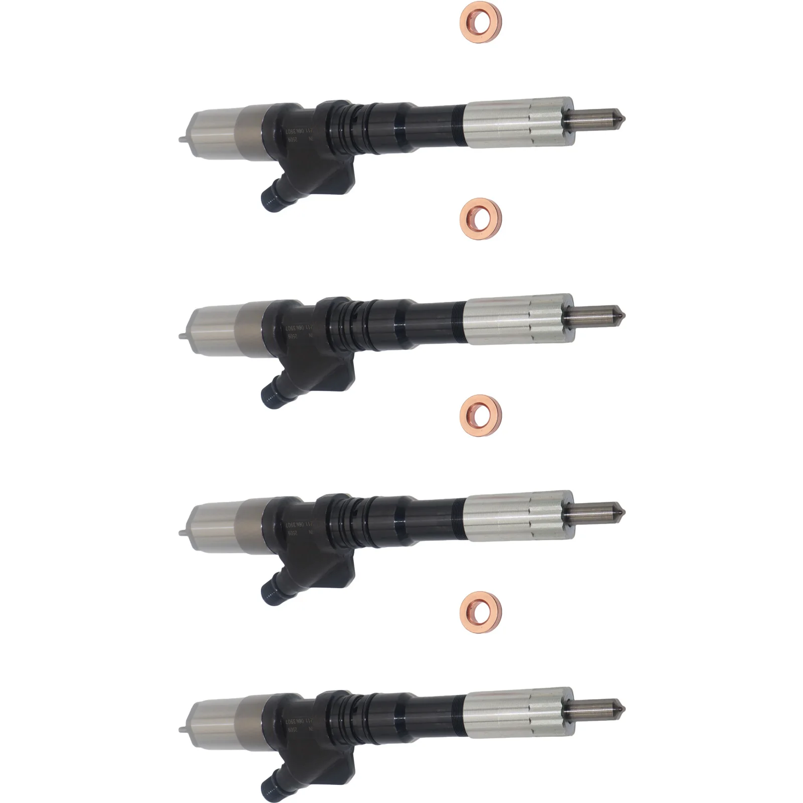 4PCS Fuel injector FIN2319FE For KOMATSU CRAWLER EXCAVATOR PC400-7 Engine SAA6D125