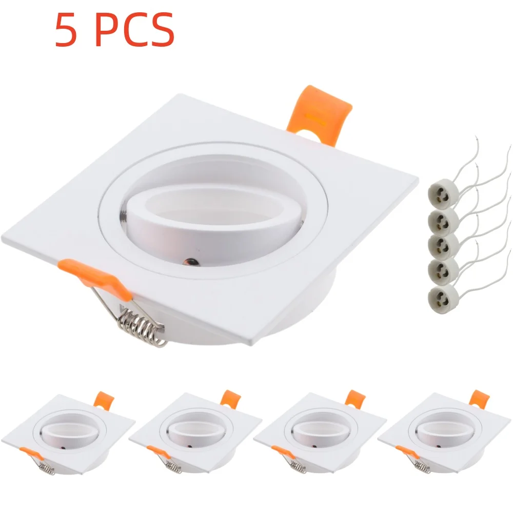 5 Stuks Led Plafondverlichting Met Gu10 Lamp Inbouw Downlight Plafondlampen Voor Woonkamer Led Spotlight Keuken