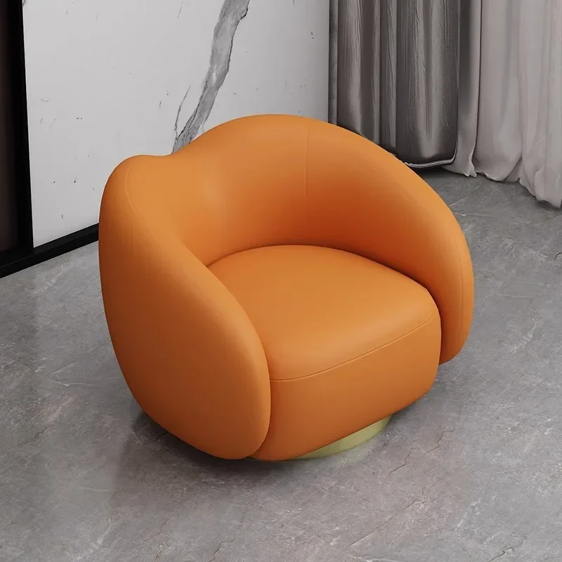 Vestíbulo de hotel simple para negociar el sofá de cuero de la recepción, combinación de sofá doble de ocio para salón de oficina de negocios