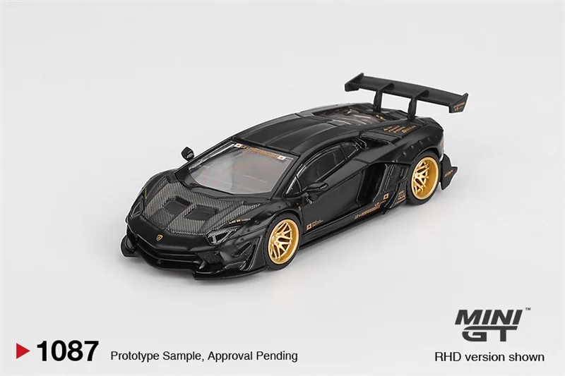 

[Предпродажа] MINI GT 1:64 LBWK LB WORKS Aventador Limited Edition, матовый черный 1087, литая под давлением модель автомобиля