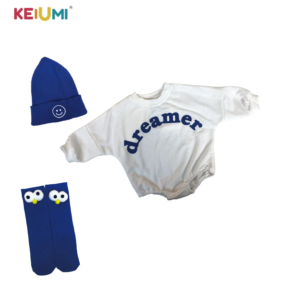 

KEIUMI Reborn Dolls Rompers+hat+Socks suits for 22-23 Inch Babies Real And Soft to Touch Doll Accessories Kids Birthday Gift