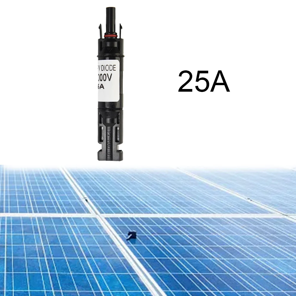 

High Quality Accessories Brand New Fuse Holder Connector Solar Panel With Diode 1000V 25A Black Injection Molding