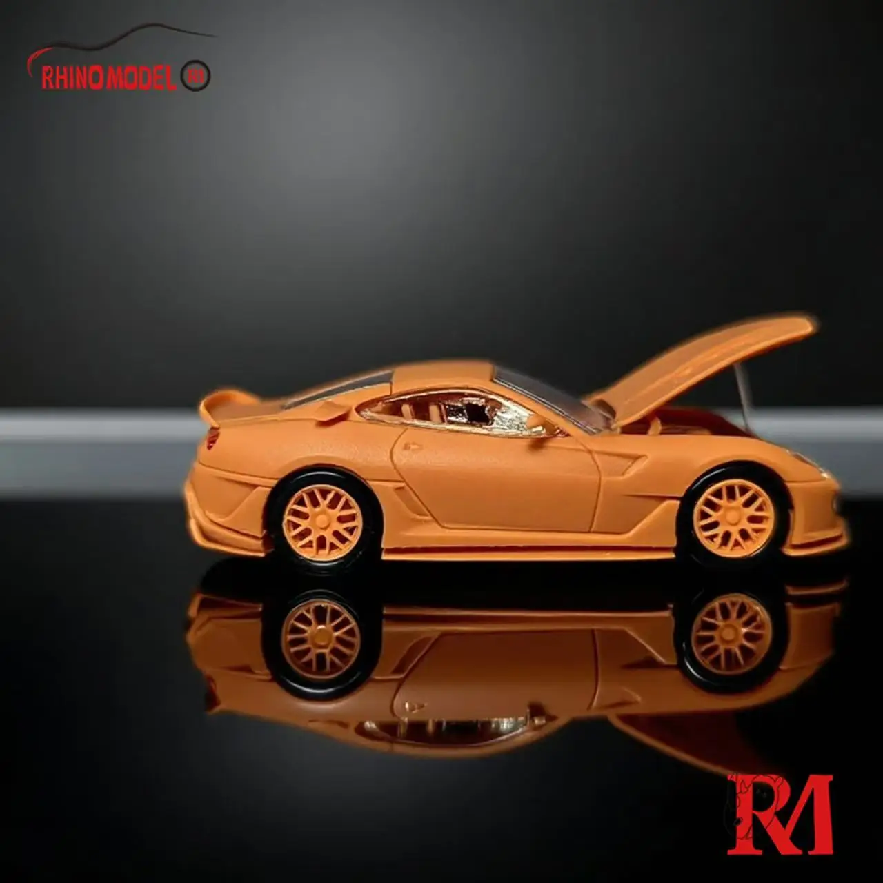 ライノ-モデル-rm-1-64-599xx-レッド-オープン可能フード-ダイキャストモデルカー