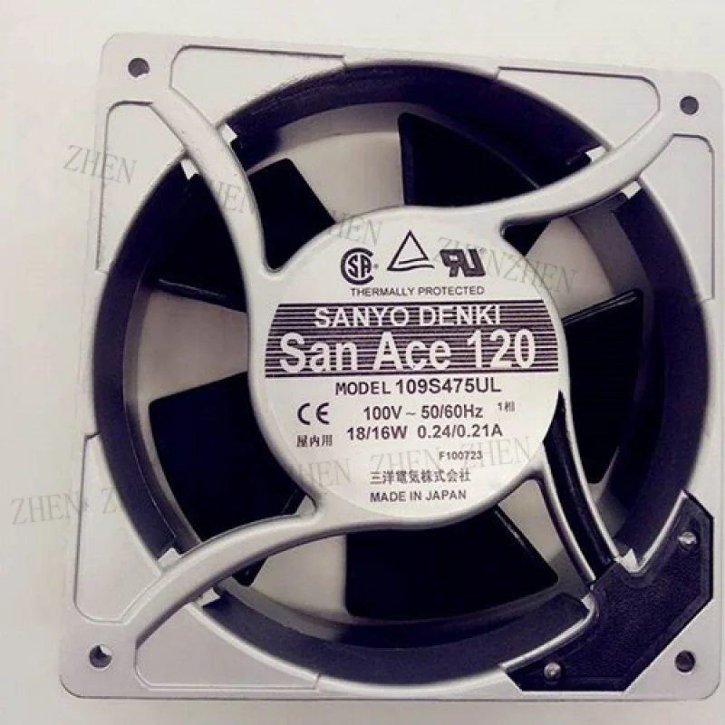 

Y 1PC New for Sanyo 12CM 109S475UL 100V 18/16W aluminum frame cooling fan # QW.