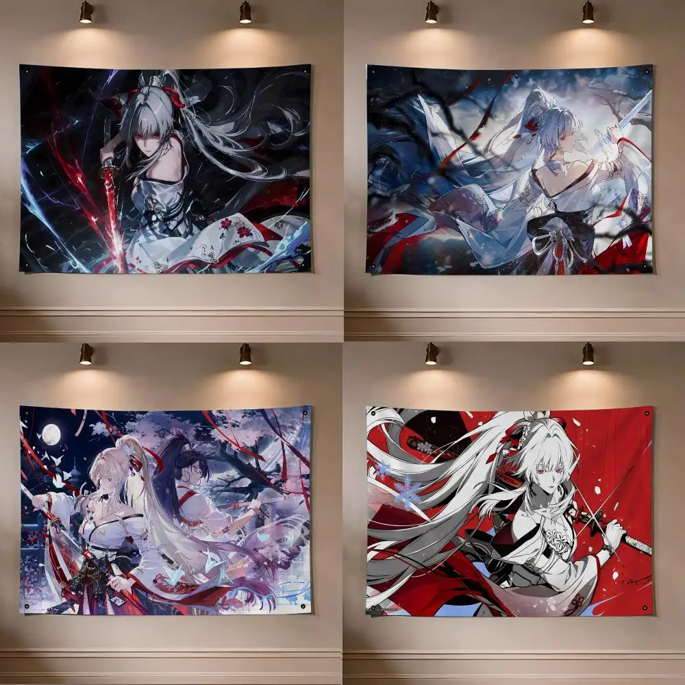 Game Hiyuki Wuwa Flags flag For Room Dorm Camping Picnic Art Style Garage Bar wall Decoration Banner