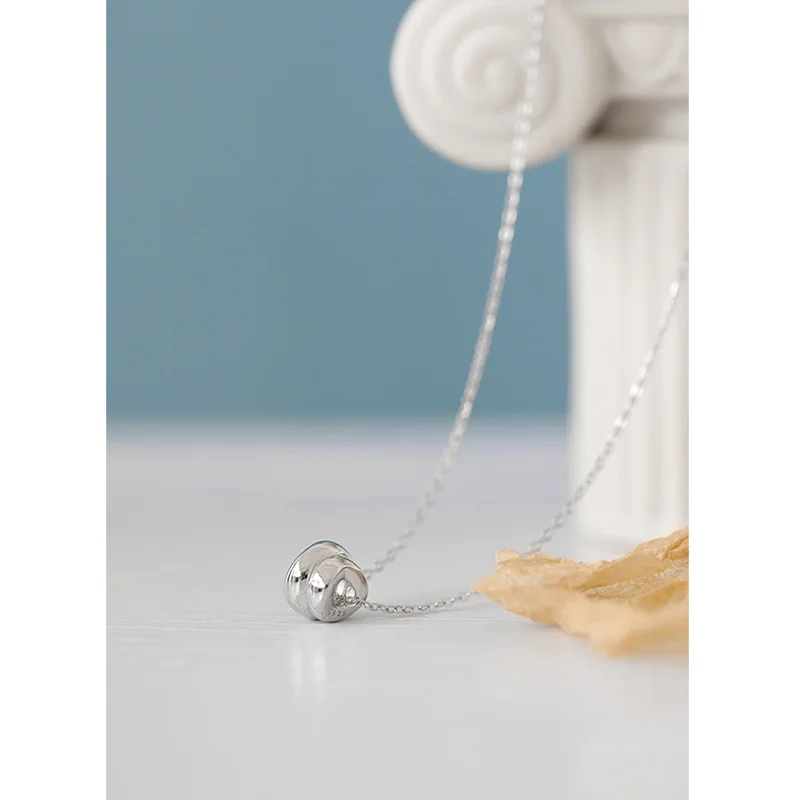 S925 sterling silver necklace niche temperament bellows necklace collarbone necklace student silver chain