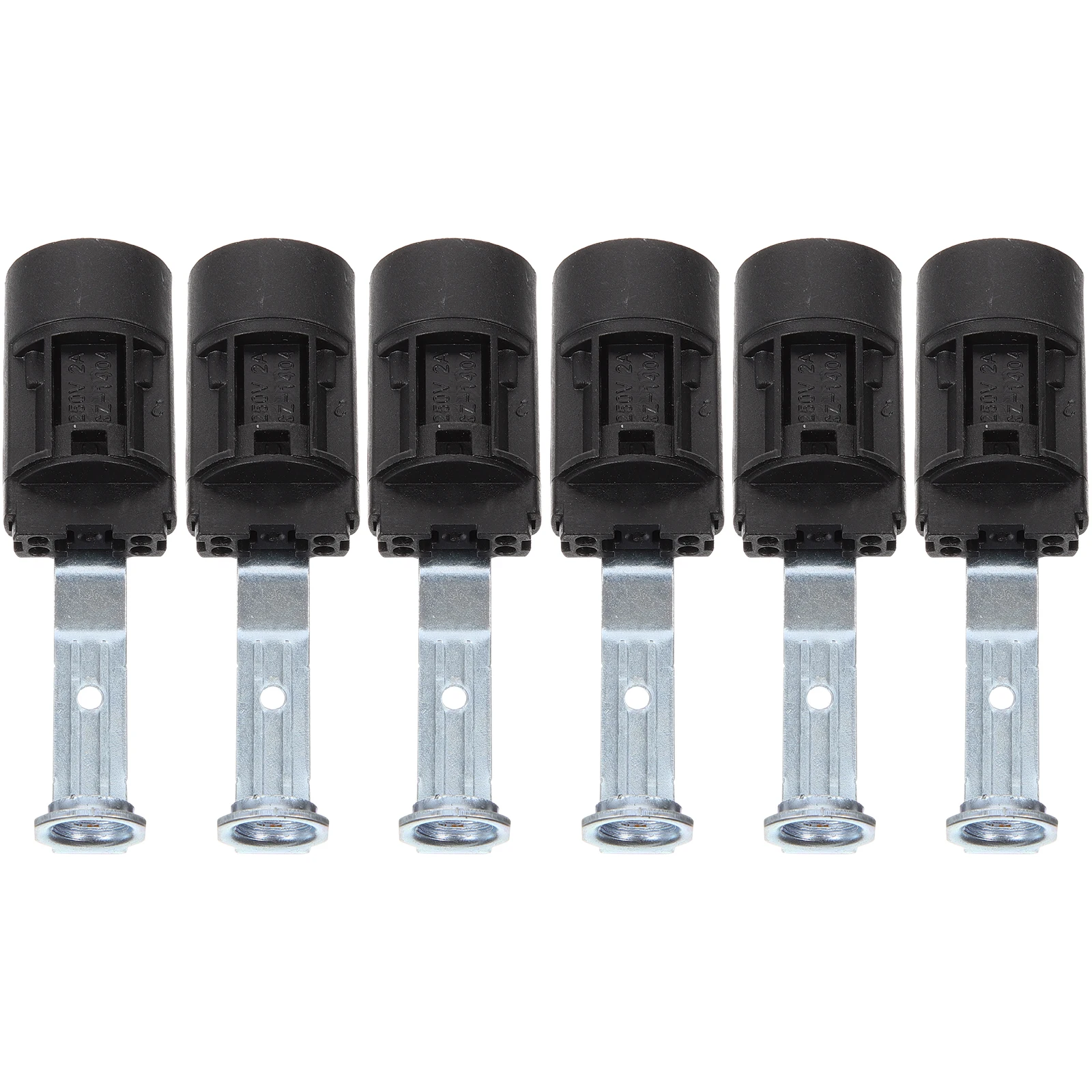 

6pcs E14 Lamp Kit Lamp Light Bulb Holder Black Bracket 70mm Lighting Parts Candelabra Socket Bulb Holder Accessories