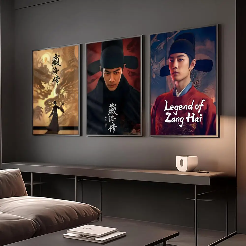 Legend of ZangHai TV Drama Painting Calligraphy Anti Wrinkle Canvas Poster Wall Art Home Decor for Living Room