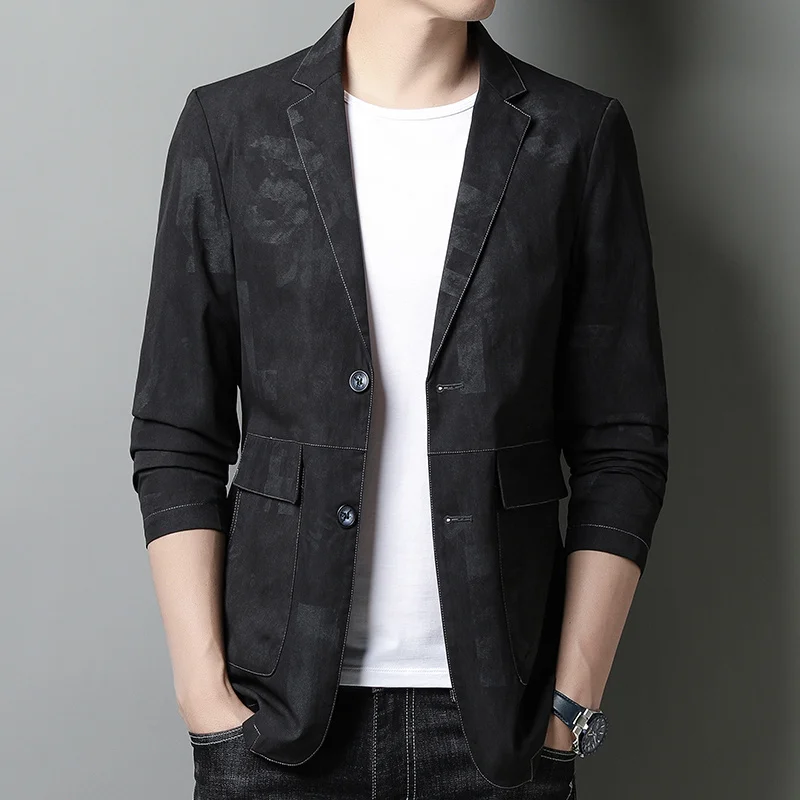 new 2022 suit men's business casual wool Korean version of the slim fashion suit jacket autumn