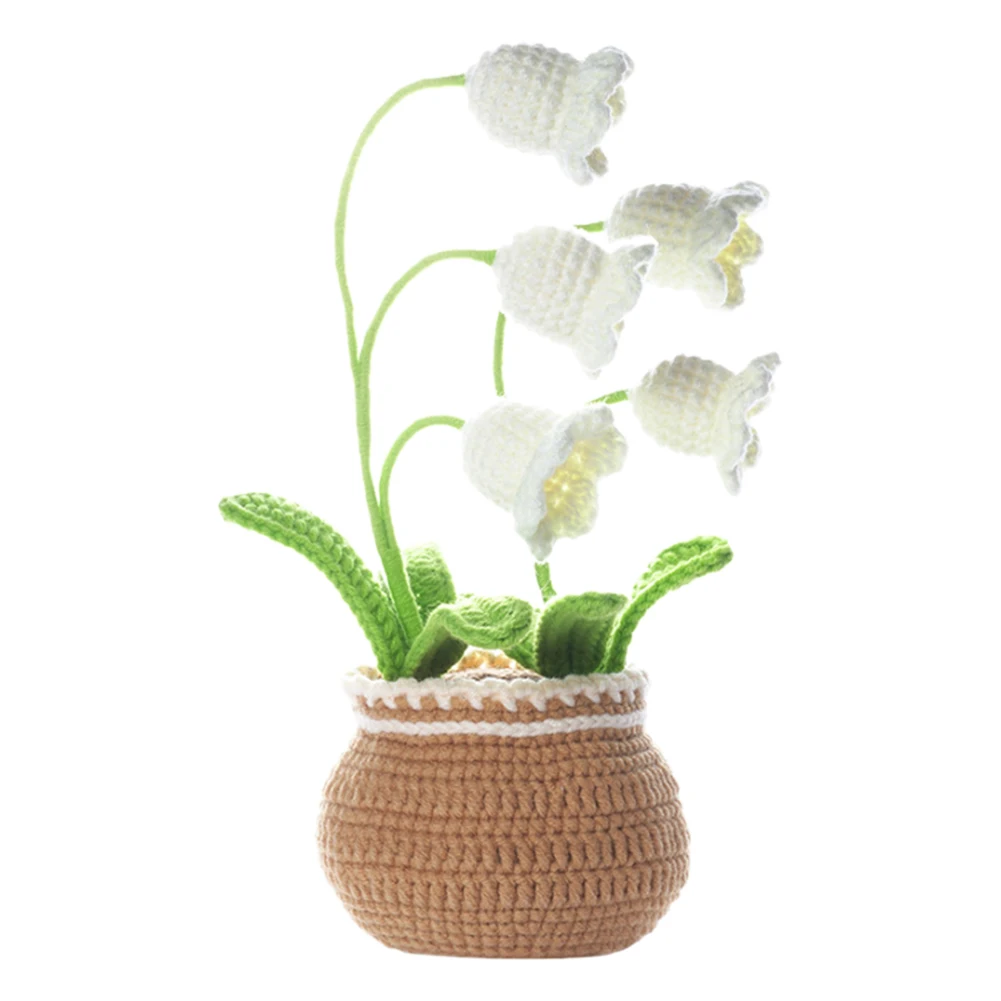 اليدوية زهرة محبوك عدة مع برنامج تعليمي الفيديو بوعاء الزهور الكروشيه عدة الكروشيه الخياطة زهرة عدة DIY بها بنفسك لوازم الحياكة