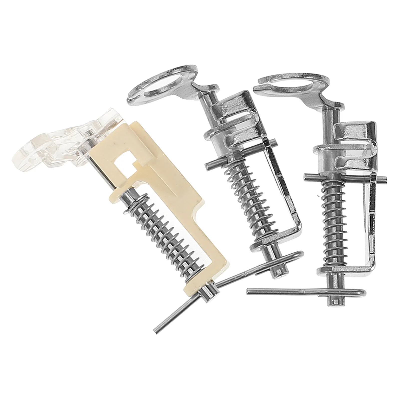 

3Pcs Sewing Machine Presser Feet Set Zinc Alloy Sturdy Professional Replaceable Multi-Function Accessories Sewing Machine Feet