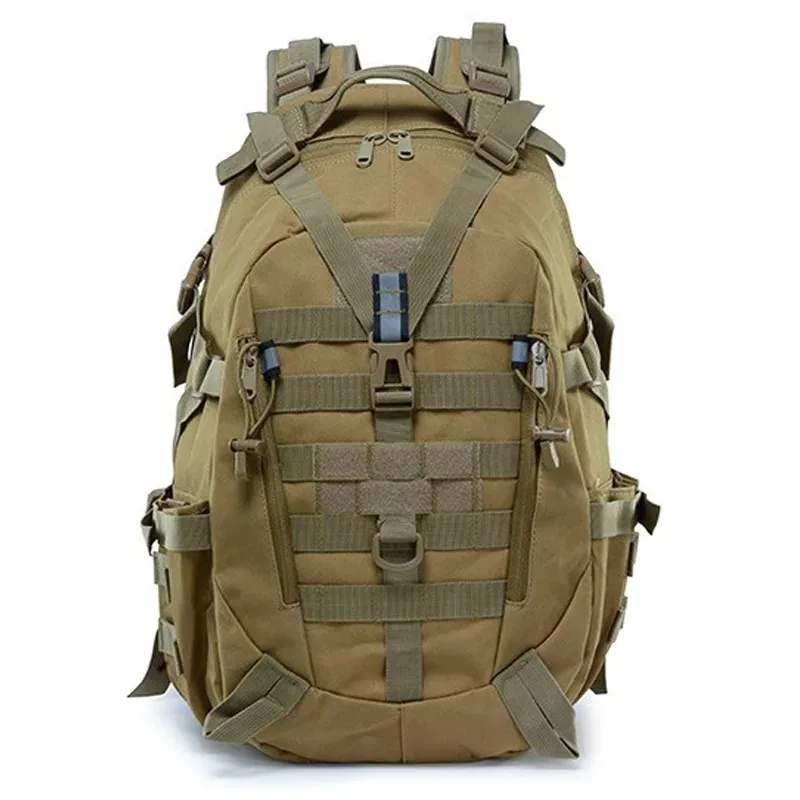 40L Sports backpack Hiking backpack Outdoor waterproof camping bag EDC canvas backpack Motorcycle backpack camping