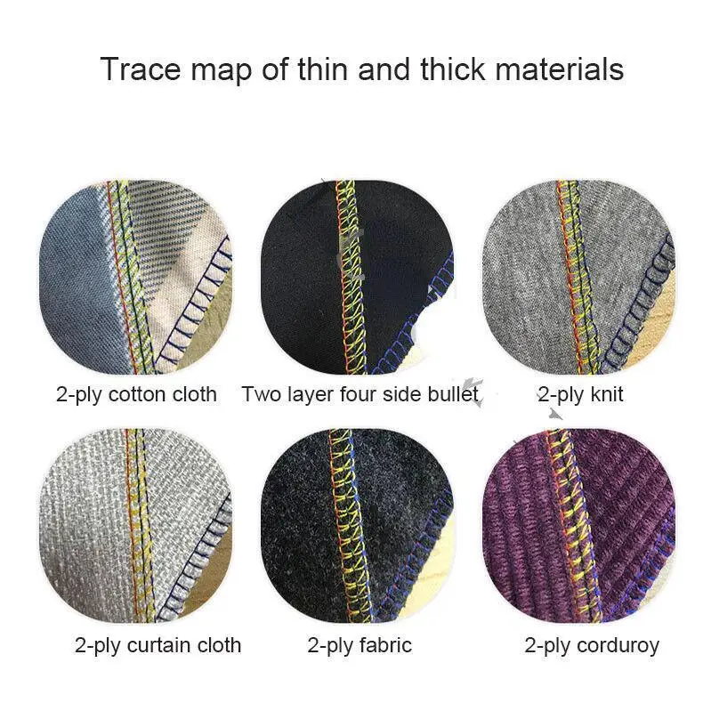 300 W Haushalts-Overlockmaschine mit vier Fäden, Desktop-Overlock-Nähmaschine