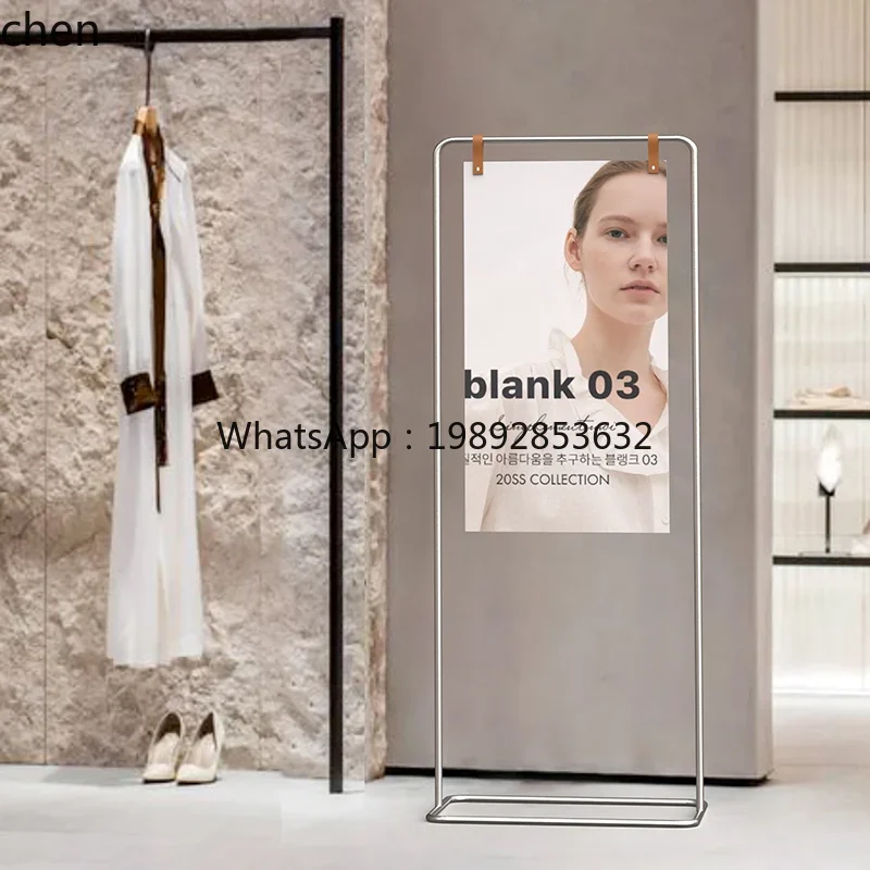 HT Poster Display Stand Vertical Floor Advertising Poster Stand Water Sign Guide Sign Outdoor