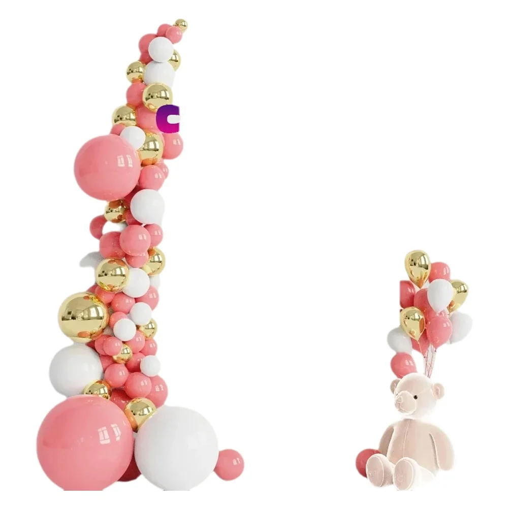 Elastyczna łukowa osłona w kształcie litery U, tło fotograficzne na imprezę, baby shower, urodziny dziecka, tło do zdjęć, personalizacja imienia, baner fotograficzny. — zdjęcie produktu 7