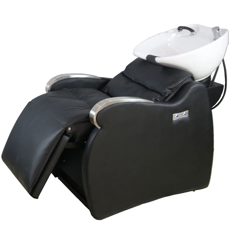 Semi-Recleaning Type Salon Shampoo Bed Hair Salon Service Equipment-Flushing Shampoo Chair and Beds