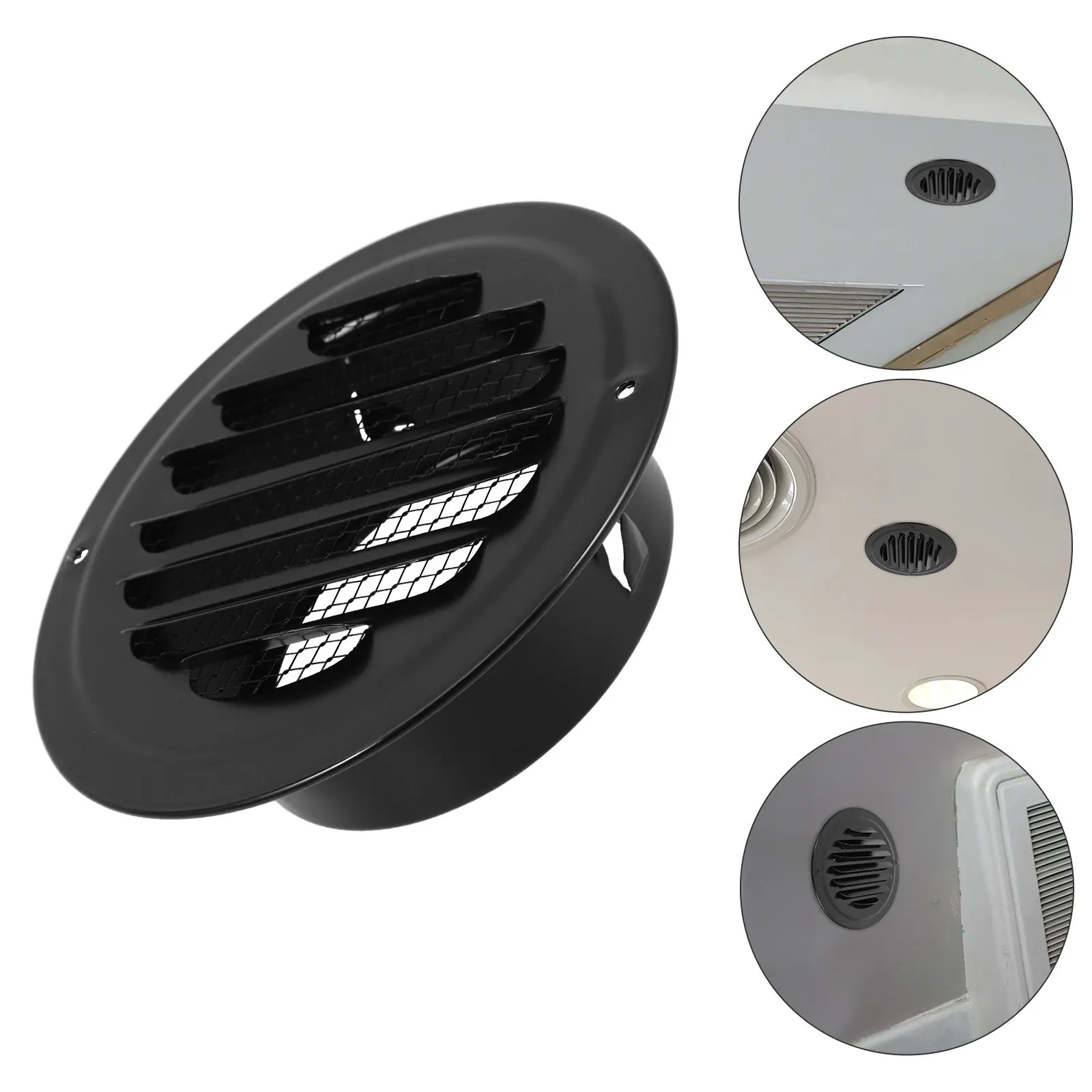 Premium Round Stainless Steel Vent Cover for Air Conditioning Soffit Exhaust Vent Hvac Ceiling Diffuser Distribution