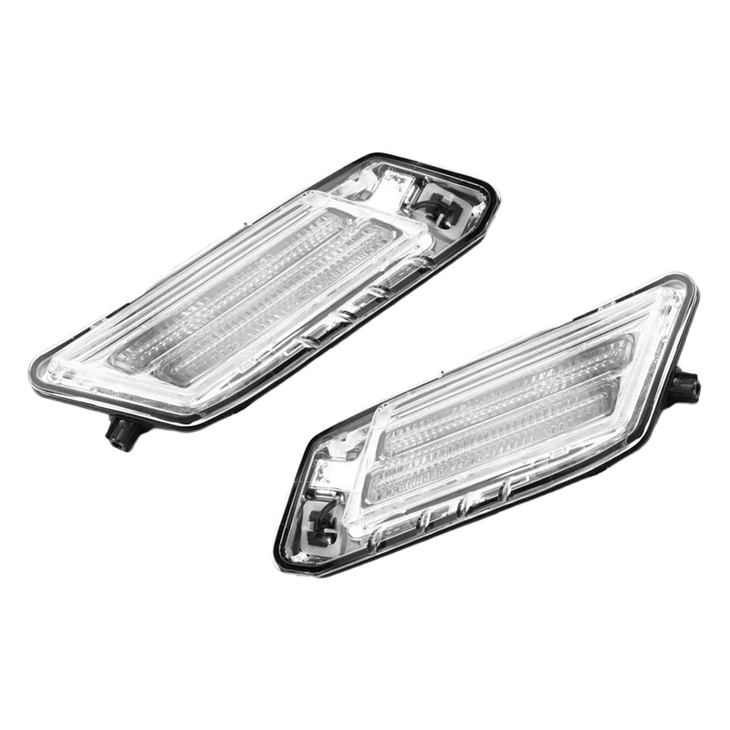 A80X-For فولفو XC60 2009-2013 سيارة الجانب الأمامي الحاجز الزاوية ضوء النهار مصباح جيد الإضاءة بدوره مصباح إشارة الضباب الخفيف #3