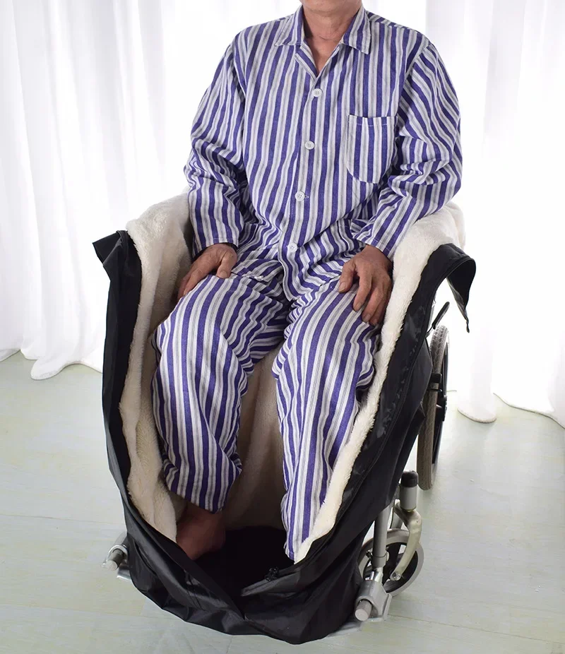 

%a Wheelchair Blanket Waterproof Thickened Oxford Cloth Double Layer Wheelchair Warm Covers Elderly Patient Leg Guard