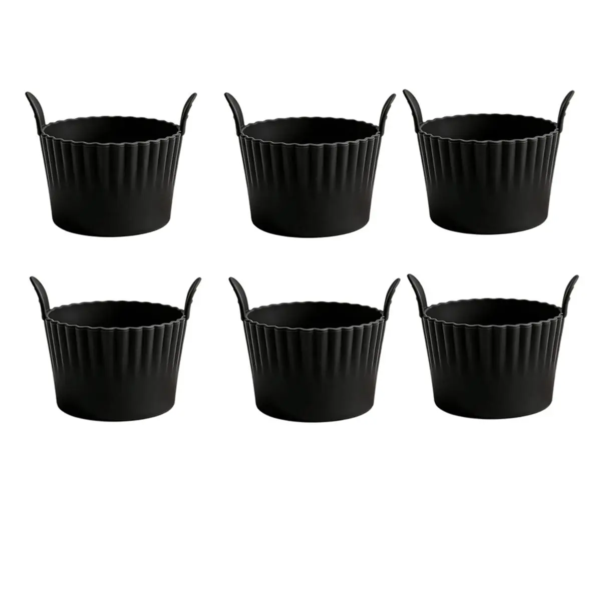 Silicone Pastry Muffin Moulds 9 X 5cm, Set of 6 Reusable Air Fryer Moulds for Muffins, Cakes, Eggs