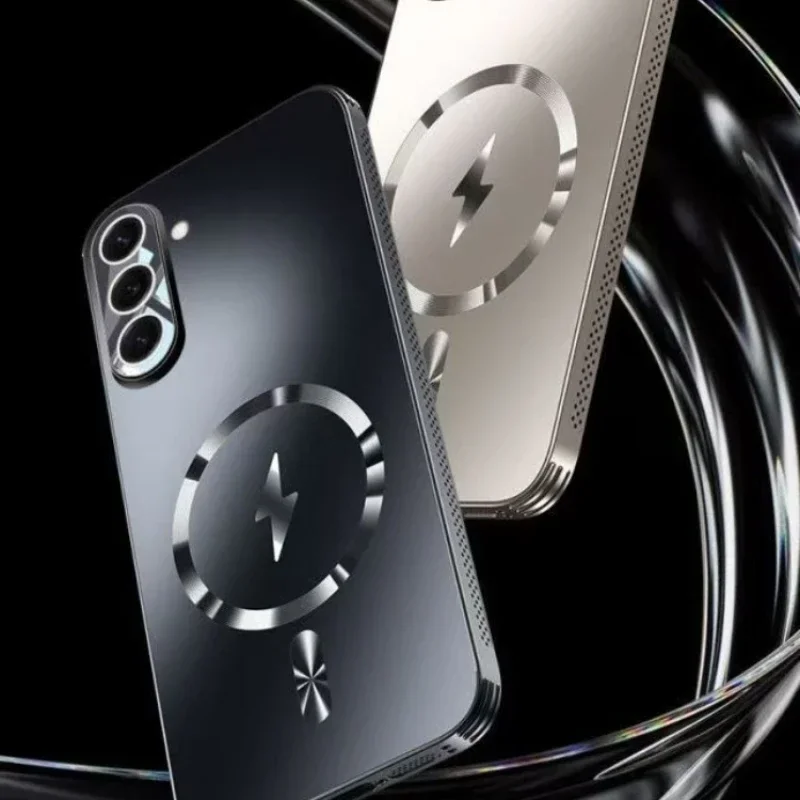 

for Samsung Galaxy S25 S25Ultra S25 Plus New Matte Magnetic Phone Case with Lens Film Full-Body Shockproof Drop Protection Cover