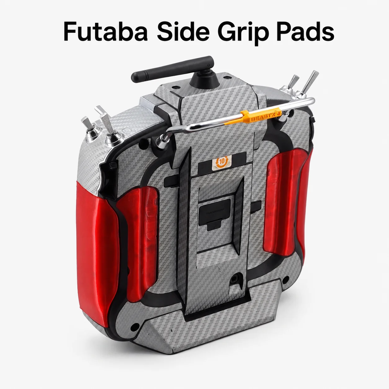 For Futaba 14SG/16SZ/18SZ Transmitter Side Grip Handle Pads, 4PCS 3D Printed TPU Non-OEM Replacement, Anti-Aging, Multi-Color
