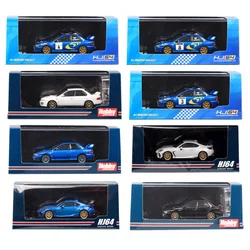 1/64 Scale Impreza WRC 1997 RAC Rally Racing #3 #4 #8 22B Sti Euro GC8 WRX P25 Car Model Diecast Toy Vehicles Hobby Japan HJ64