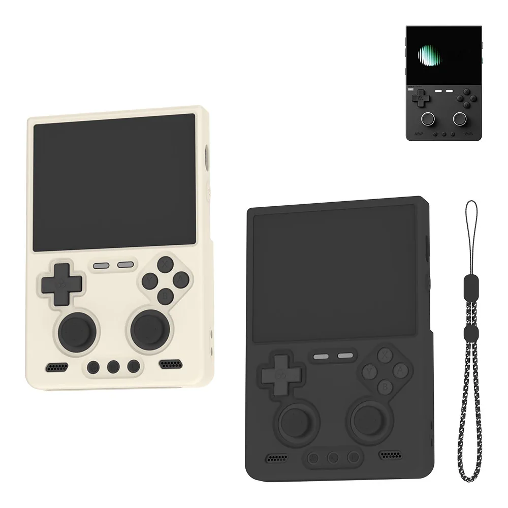 Silicone Protective Case for TRIMUI Brick Pro,Soft Skin Cover Sleeve Anti-Slip Anti-Scratch Protective Housing Case with Lanyard
