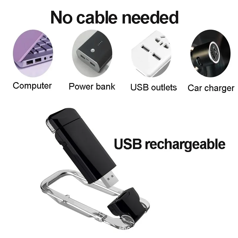 Portable Bookmark Lights White Light Adjustable LED Card Book Light USB Charging Reading Light Bedside Adjustable Warm Lamp deco