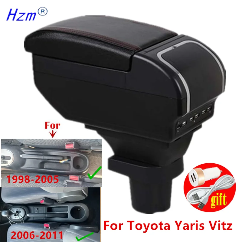 Auto Armlehne Box Für Toyota Yaris Vitz 5dr Schrägheck 1998-2011 2005 2006 2007 2008 2009 2010 gewidmet Nachrüstung Auto Zubehör