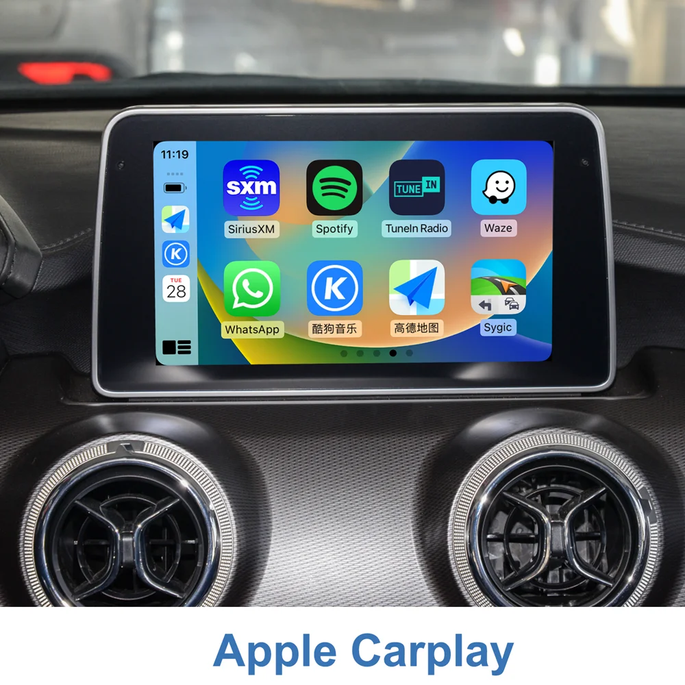 BAIC X55 2020-2022 Senova Beijing WIZCAR A1 Smart Map Music Box Convert Carlife to Apple Carplay Android Auto for Baic Motor