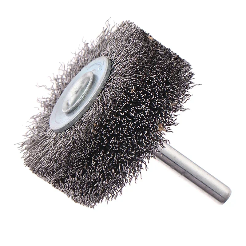 Professional Stainless Steel Wire Brush Wheel Rotary Polishing Tool For Metal Rust Removal, Edge Grinding, Deburring