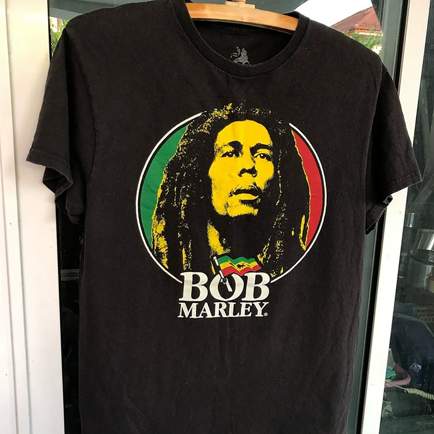 Bob Marley Men's Retro FOG Jamaican Reggae Godfather Short-Sleeved T-Shirt Unisex Graphic Tee Soft Breathable Cotton Summer Top plus Size Available.heavyweight cotton, pre shrunk tee, butterysoft, graphic print crew neck、 gift for menwomen.