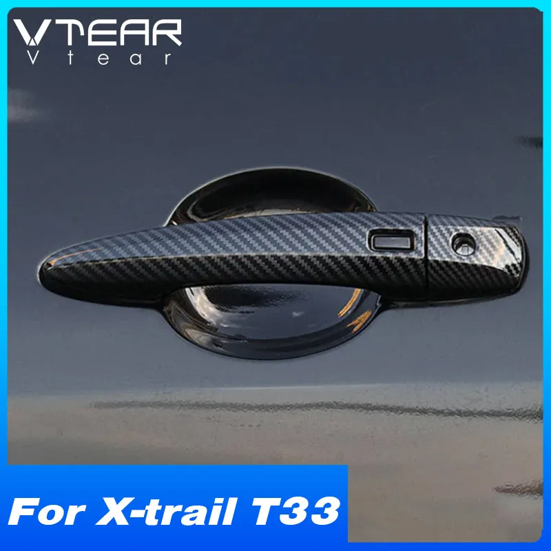 

Vtear Car Door Handle Cover For Nissan X-trail T33 2021-2023 Chrome Door Pull Protection Frame Trim Sticker Exterior Accessories